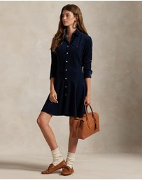 Polo Ralph Lauren - Cotton Corduroy A-Line Shirtdress