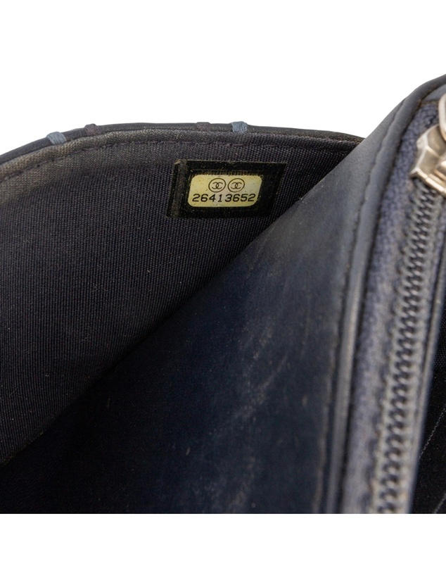 Pre-Loved by Azura Reborn - Pre-Loved CC Square Stitched Calfskin Wallet on Chain