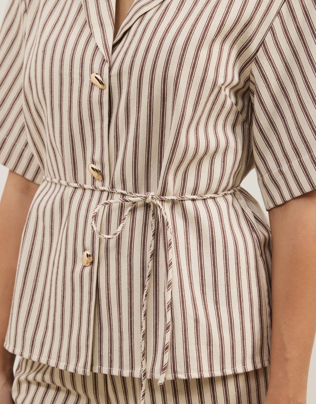 Atmos&Here - Niva Striped Relaxed Shirt