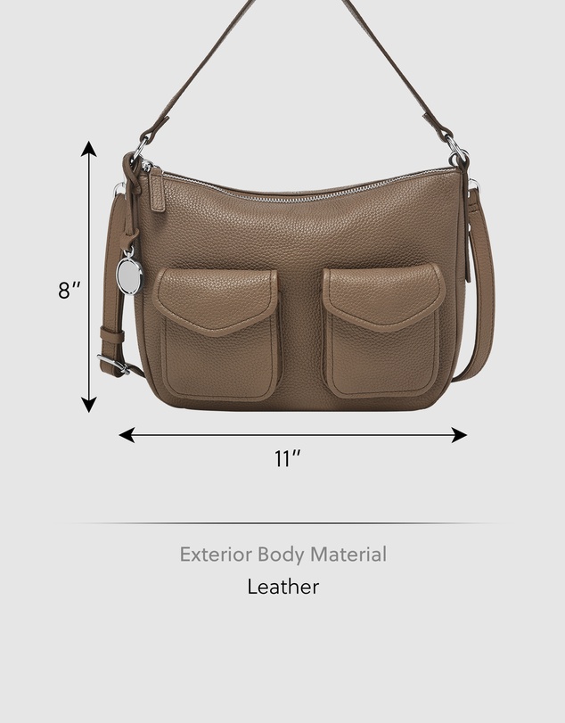 Fossil - Jolie Gray Crossbody Bag