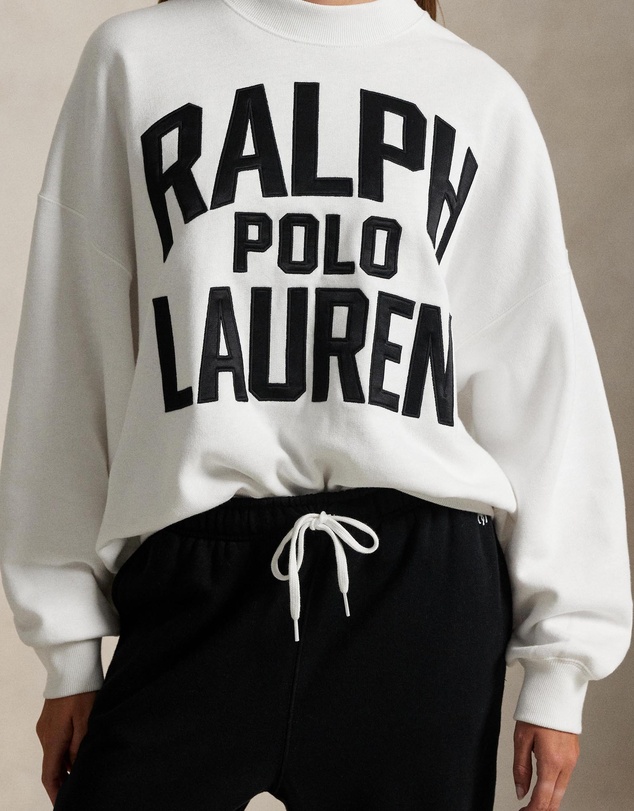 Polo Ralph Lauren - Satin Logo Fleece Crewneck Sweater