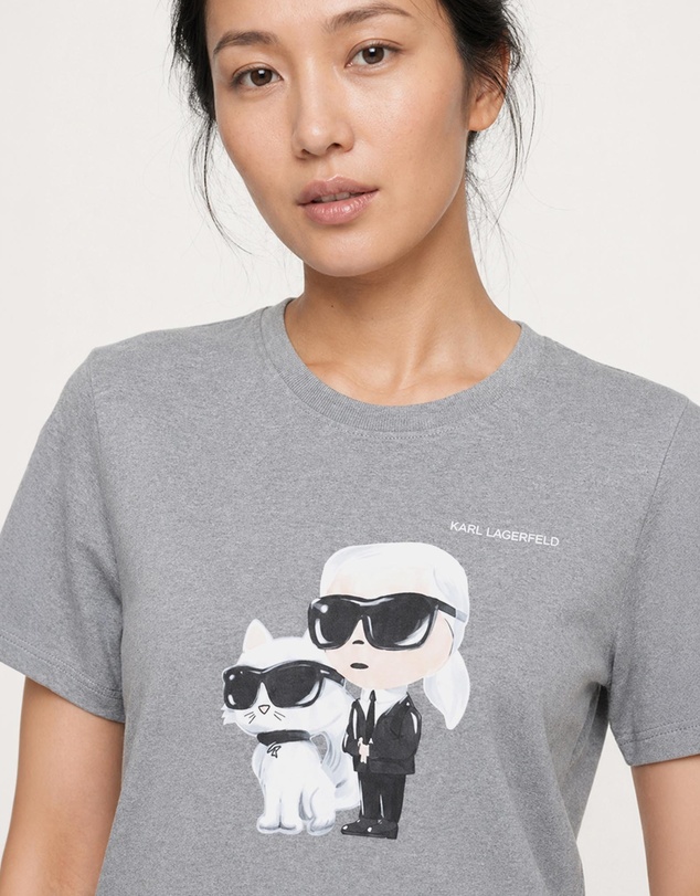 Karl Lagerfeld - Ikon Duo Aquarelle T-Shirt