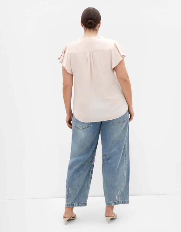 City Chic - Drama Queen Short Sleeve Shirt
