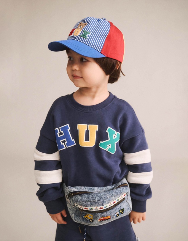 Huxbaby - Hux Flocked Spliced Sweatshirt - Babies-Teens