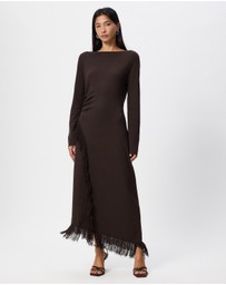 & Other Stories - Asymmetric Fringe Midi Dress