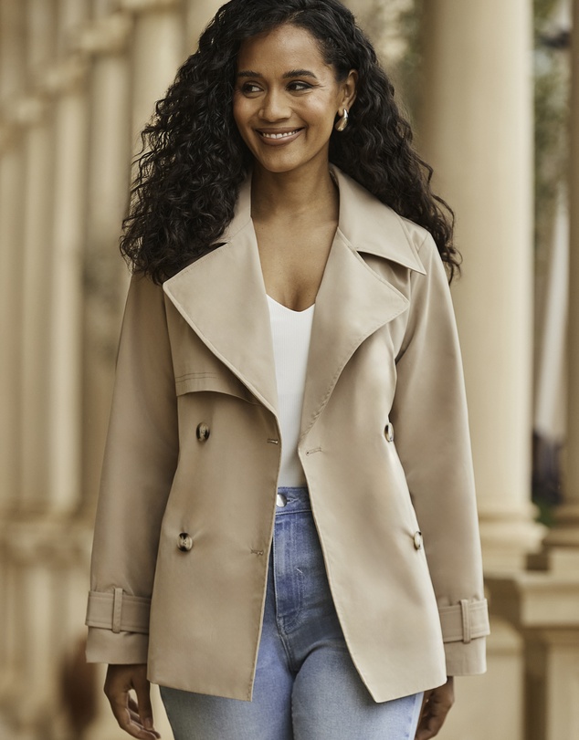 Sosandar - Trench Coat With Pockets