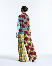 Muma World - Mixed Floral Wide Leg Pants