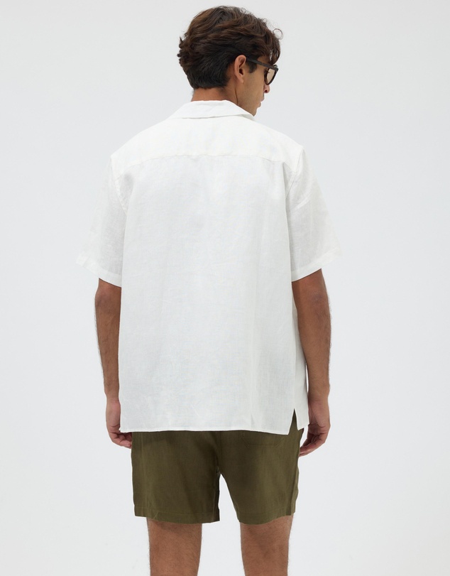 AERE - Euro Resort Linen Camp Collar Shirt
