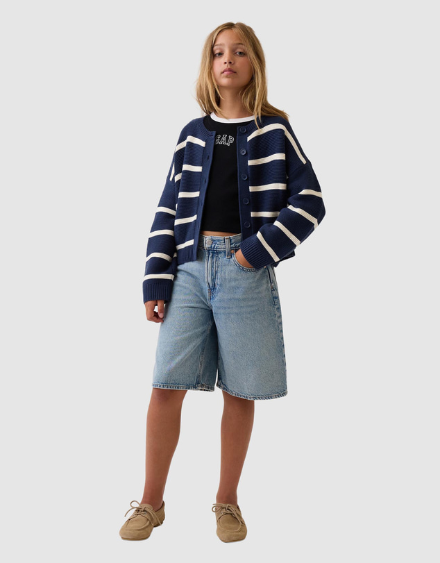 GAP - Cotton Boxy Cardi - Kids-Teens