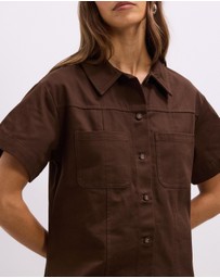 The Fated - Gracie Mini Shirt Dress