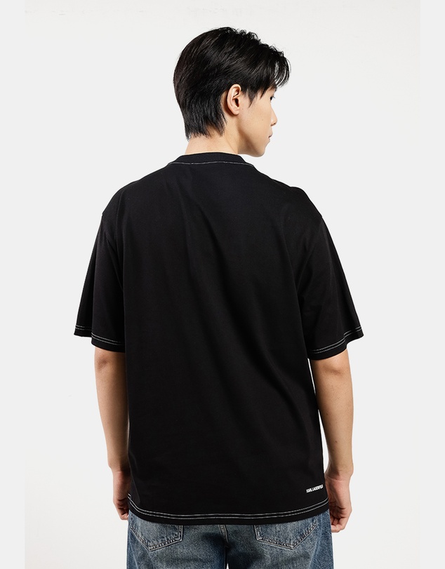 Karl Lagerfeld - T-Shirt With Contrast Stitching