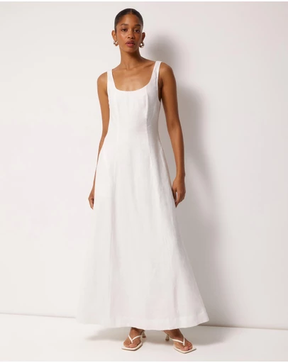AERE - Fern Linen Maxi Dress