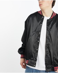 Vintage by The Real Deal - Pre Loved - Vintage 1989 Eagle Wildlife Satin Bomber Jacket