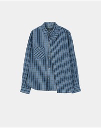 Andersson Bell - Blue Check Layered Shirt