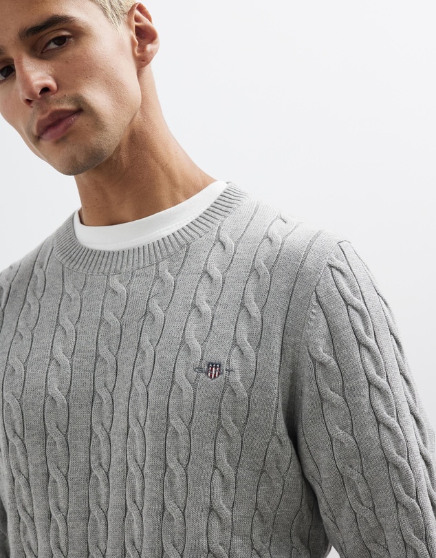 Gant - Cotton Cable Crew Neck Knit
