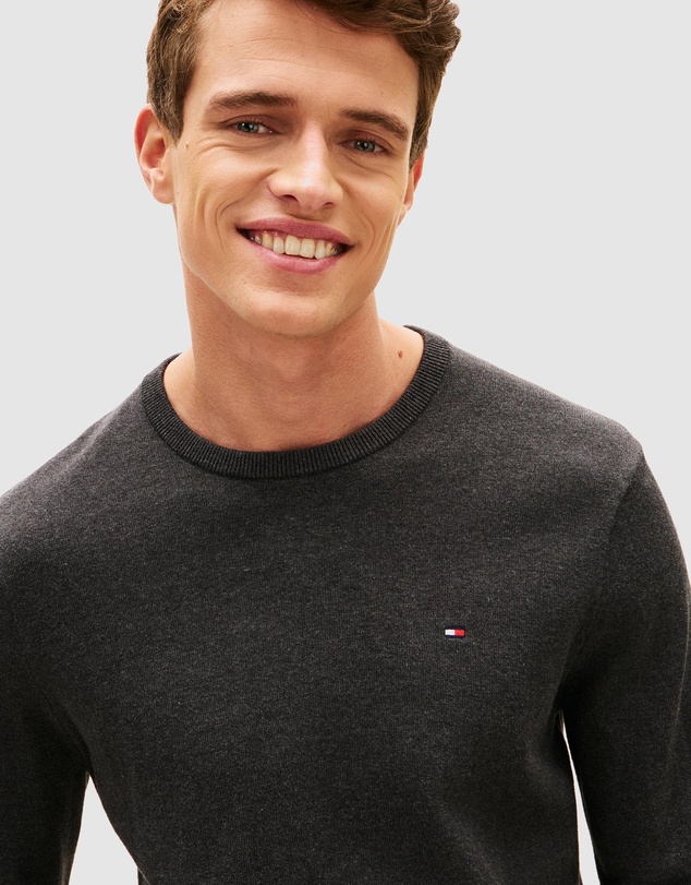 Tommy Hilfiger - Flag Embroidery Crew Neck Jumper