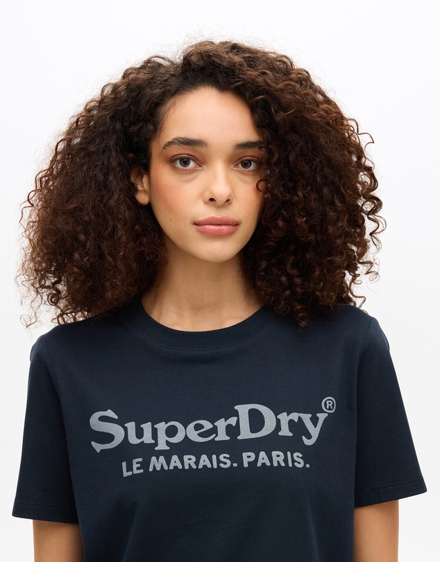 Superdry - Venue Metallic Graphic Tee