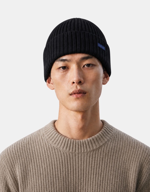 Henry Bucks - HENRY BUCKS Merino Wool Beanie BLACK