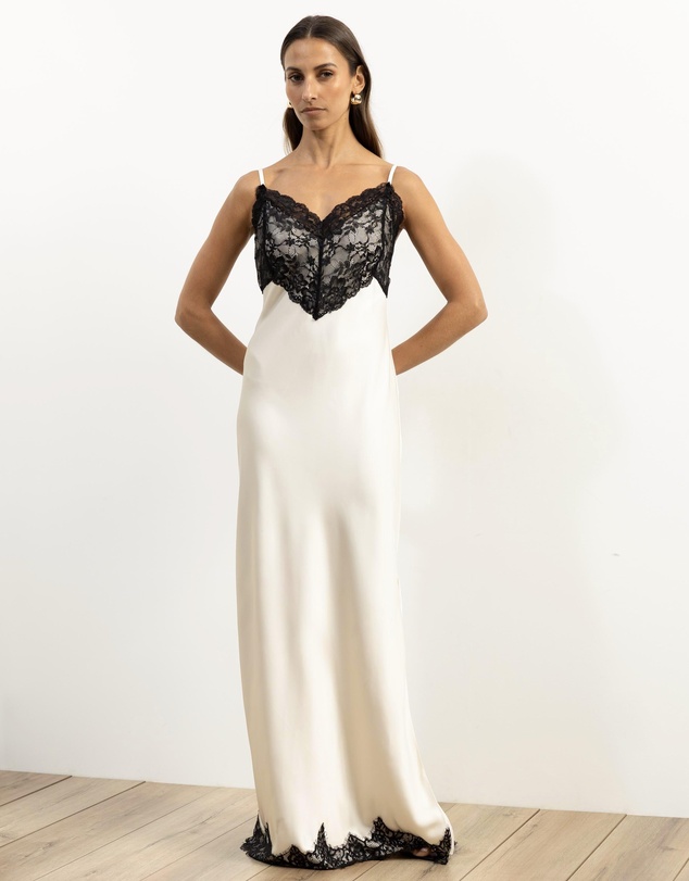 Atmos&Here - Sharna Satin Maxi Dress