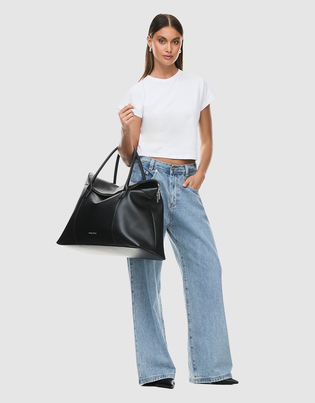 Nakedvice - The Hugo Black Silver Duffle Bag