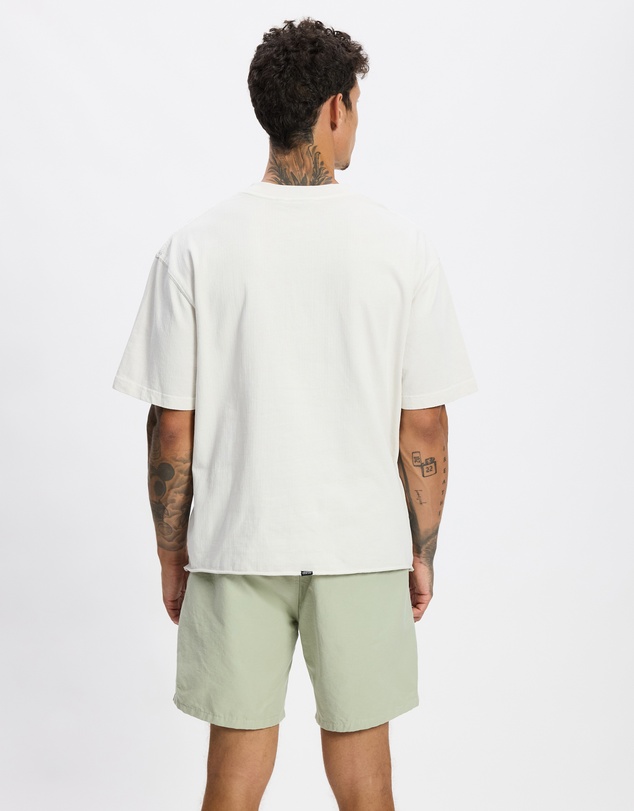 Thrills - Excitement Excitement Embro Box Fit Oversize Cropped Raw Hem Tee