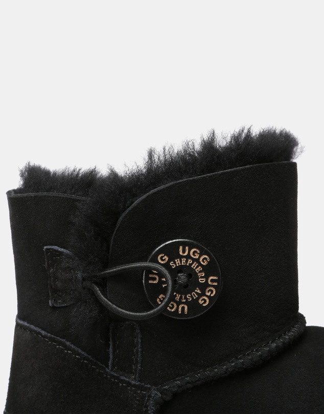 EVERAU - Australian Shepherd Ugg Mini Button Sheepskin Upper UGG Boots