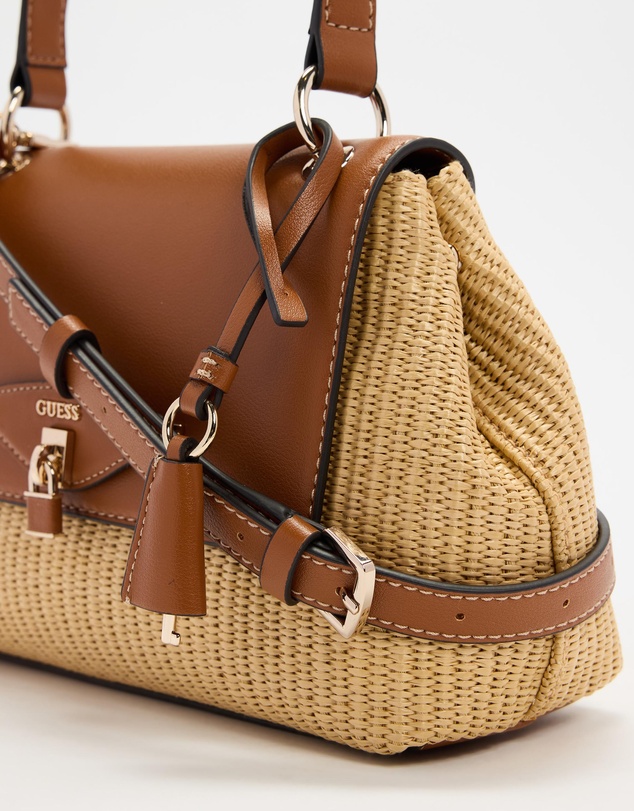 GUESS - Maggie Straw Flap Shoulder Bag