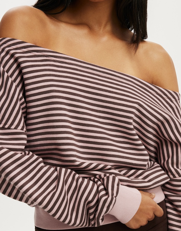 Cotton On - Relaxed Off Shoulder Sweatshirt