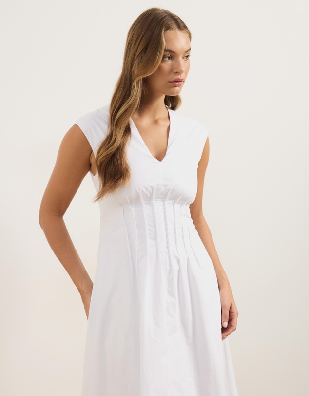 Atmos&Here - Lara Pintuck Midi Dress