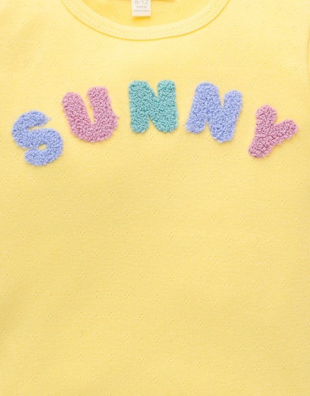 Purebaby - Pointelle Tee-Kids-Babies