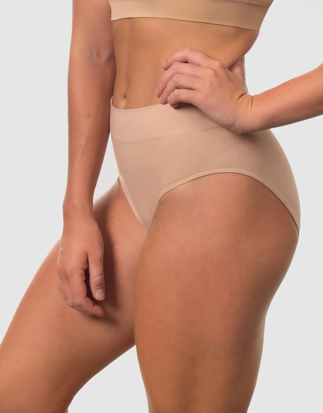 B Free Intimate Apparel - Cotton High Cut Briefs - 3 Pack