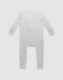 Kynd Baby - Day Or Night Onesie in Blue Gingham