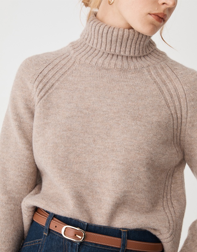 Forcast - Jada Notch Hem Turtleneck Knit