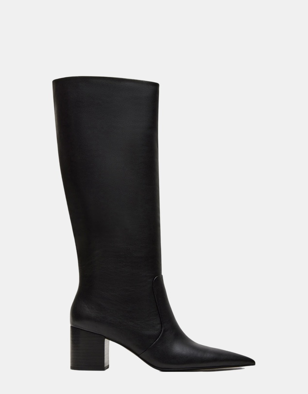 Steve Madden - Skyline Black Leather Boots