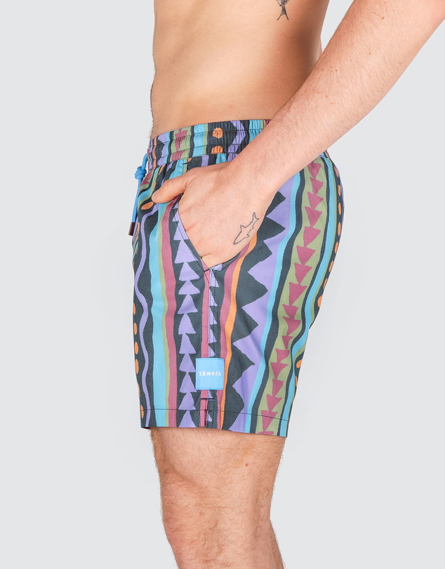 Skwosh - Get Funky Men's Rad Shorts in Multi-Coloured