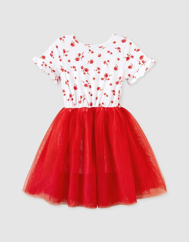 Designer Kidz - Alyssa Floral S/S Tutu Dress