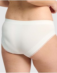 Sans Complexe - Agathe Ribbed Lace Trim Classic Brief