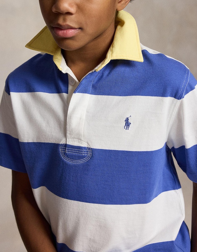 Polo Ralph Lauren - Striped Cotton Short-Sleeve Rugby Shirt - Kids