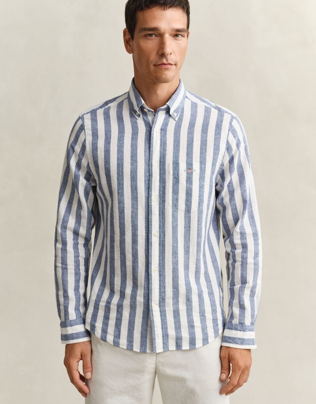 Gant - Cotton Linen Stripe Shirt