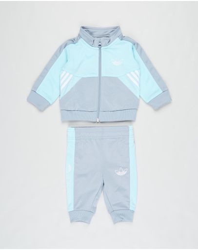 Clear Aqua & Light Grey