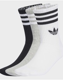 adidas Originals - 3-Stripes Crew Socks 3 Pairs Unisex