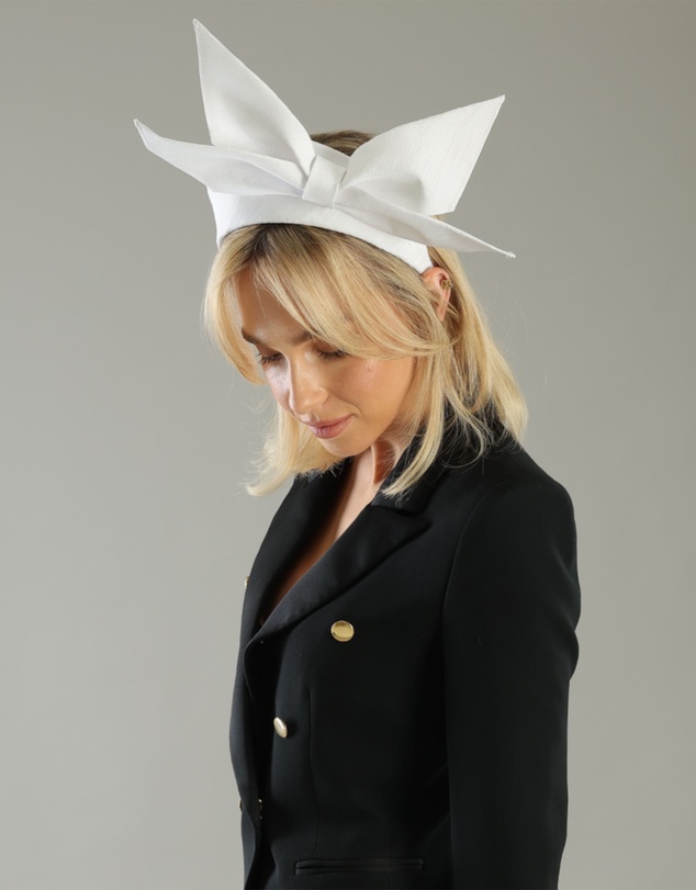 Morgan & Taylor - Enza Fascinator in White