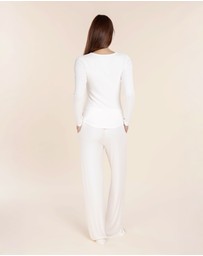 Gingerlilly - Lille Ribbed Long Sleeve Henley Top