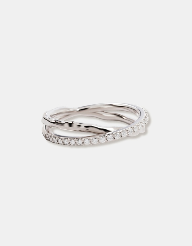 By Charlotte - Entwined Hearts Ring