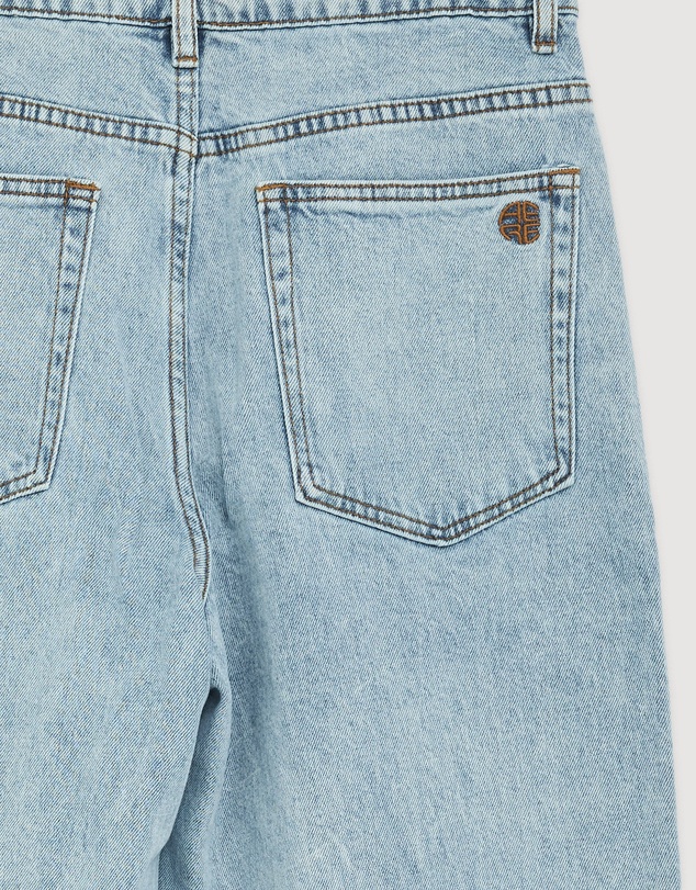 Revibe - Repaired AERE High Rise Stretch Straight Jeans - AU 12