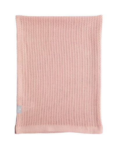 Living Textiles - Cotton Cellular Blanket - Dusty Pink