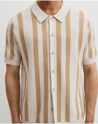 Country Road - Organically Grown Cotton Stripe Knit Shirt