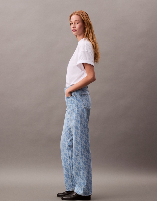 Calvin Klein Jeans - Allover Logo 90s Straight Jeans