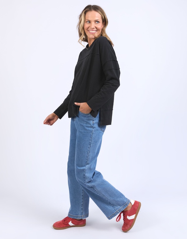 Foxwood - Jayne Throw On Top Black