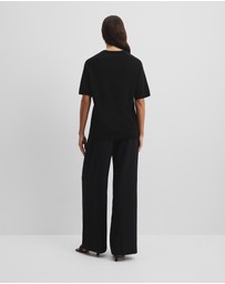 Country Road - Organically Grown Cotton Blend Cashmere Blend T-shirt